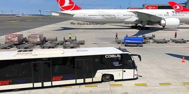 THY’nin Akıllı Otobüslerinin Test Sürüşleri İstanbul Havalimanı’nda Yapıldı